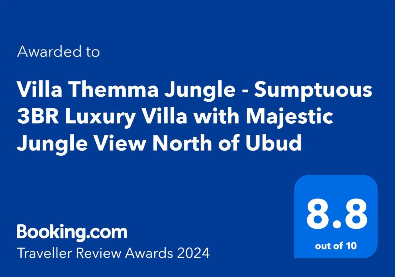 Villa Themma Jungle - Sumptuous 3Br Luxury Villa With Majestic Jungle View North Of Ubud Exteriér fotografie